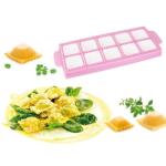 Square Ravioli Mold and Stamp Maker - Pink