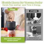 Cordless Electric Vacuum Sealer for Mason Jars