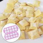 Square Ravioli Mold and Stamp Maker - Pink