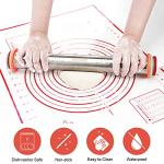 Adjustable Stainless Steel Rolling Pin with Thickness Rings