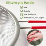 Stainless Steel Colander with Silicone Grip, 16CM