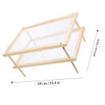 OUNONA Beige Pasta Drying Rack for Fresh Noodles