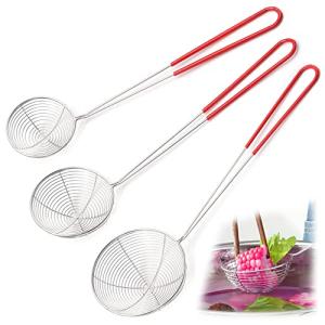3-Piece Stainless Steel Spider Strainer Set