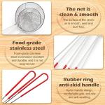 3-Piece Stainless Steel Spider Strainer Set