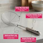 Stainless Steel Skimmer Ladle with Ergonomic Handle