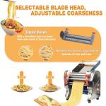 Electric Pasta Maker with Adjustable Thickness Roller