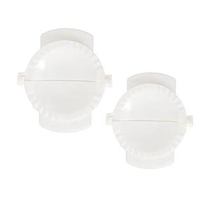 Set of 2 Plastic Dumpling Molds, 85mm