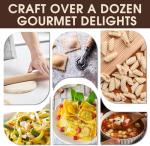 9-Piece Wooden Pasta Making Tool Set