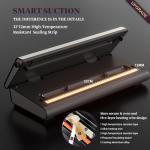 Compact Vacuum Sealer with Cutter and Bag Rolls