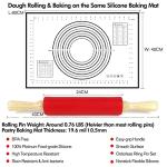 Non-Stick Silicone Rolling Pin with Baking Mat