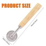 Ergonomic Pasta Cutter with Ravioli Wheel