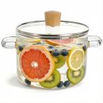 Jucoan 1.8L Glass Saucepan with Lid