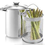 AVLA 4 Quart Stainless Steel Asparagus Steamer