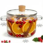 Jucoan 1.8L Glass Saucepan with Lid