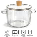 Jucoan 1.8L Glass Saucepan with Lid