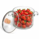 Jucoan 1.8L Glass Saucepan with Lid