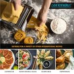 Stainless Steel Manual Pasta Maker with Adjustable Thickness