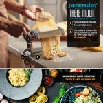 Stainless Steel Manual Pasta Maker with Adjustable Thickness