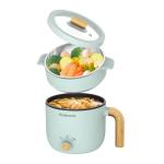 Portable Electric Hot Pot with Steamer, 1.5L