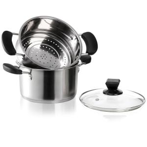 ZENFUN 1.6 Quart Stainless Steel Steamer with Lid