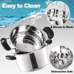 ZENFUN 1.6 Quart Stainless Steel Steamer with Lid