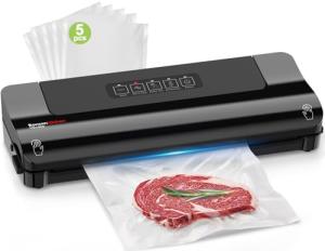 Bonsenkitchen Compact High-Speed Vacuum Sealer Machine
