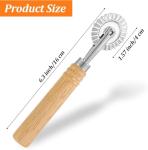 Stainless Steel Ravioli Cutter with Wooden Handle