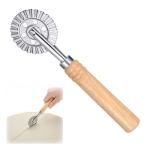 Ravioli Cutter Wheel with Wooden Handle, 6.7
