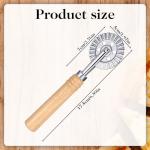 Ravioli Cutter Wheel with Wooden Handle, 6.7