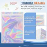 Large Holographic Ziplock Bags for Food and Gifts