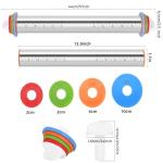 Adjustable Rolling Pin and Silicone Pastry Mat Set