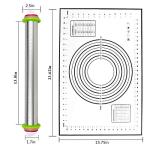 Adjustable Rolling Pin & Nonstick Baking Mat Set