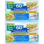 Re-sealable Food Storage Bags - 120 Count