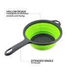 Collapsible Silicone Colander Set for Pasta & Veggies