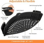 Silicone Snap Strainer for Easy Cooking