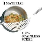 Stainless Steel Pasta Strainer with Comfortable Handle