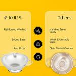 Stainless Steel Colander with Large Handles and Base