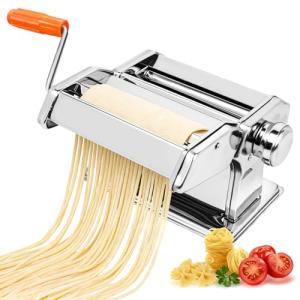 Stainless Steel Pasta Maker with 3 Cutter Settings