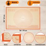 Large Silicone Baking Mat for Easy Dough Prep