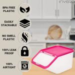 Invero® 4-Pack Food Storage Containers with Scoop