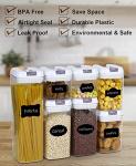 7pc Airtight Food Storage Container Set with Labels