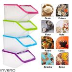 Invero® 4-Pack Food Storage Containers with Scoop