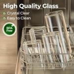 Clear Glass Storage Jar with Bamboo Lid 1.1L