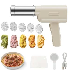 Cordless Electric Pasta Maker with Moulds and Cutter