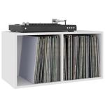 Vinyl Record Storage Box - Dual Compartment Organizer