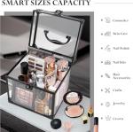 Acrylic Vinyl and Makeup Storage Organizer Box