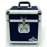Blue 12" LP Vinyl Record Storage Box - 100 Capacity
