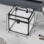 Acrylic Vinyl and Makeup Storage Organizer Box