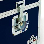 Blue 12" LP Vinyl Record Storage Box - 100 Capacity