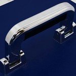 Blue 12" LP Vinyl Record Storage Box - 100 Capacity